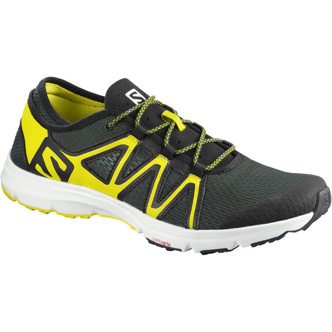 Chaussures Aquatiques Salomon Homme Noir / Jaune - Salomon CROSSAMPHIBIAN SWIFT - France (2439-VXCWP